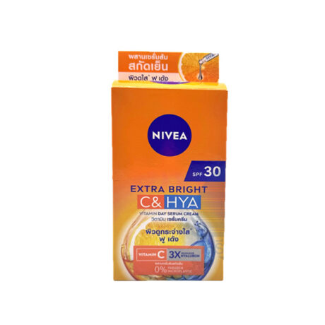 นีเวีย เอ็กซ์ ตร้า ไบรท์ ซี แอนด์ ไฮยา วิตมิน เดย์ เซรั่ม-ครีม SPF 30 7 มล. 6 ซอง