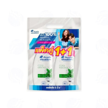 เฮดแอนด์โชว์เดอร์ แชมพู แอนตี้แดนดรัฟ คูลเมนทอล 370 มล. แพคคู่