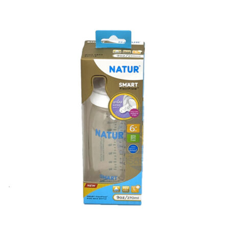 NATUR ขวดนมสมาร์ทจุกนิ่มหลายรู 9oz