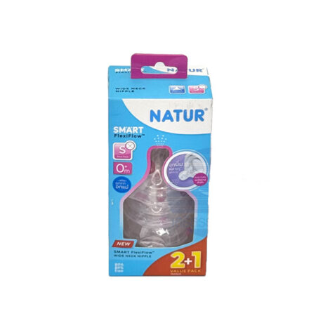 NATUR จุกนมสมาร์ทจุกนิ่มหลายรู ไซร์ S