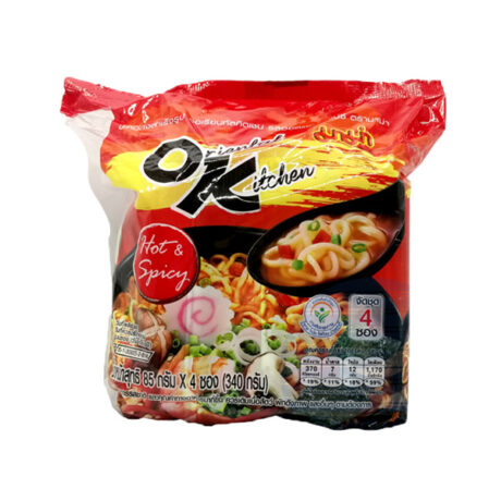 มาม่า ออเรียลทัลรสฮอตแอนด์สไปซี่ซีฟู้ด ขนาด 80 กรัม แพ็ค 4 ซอง