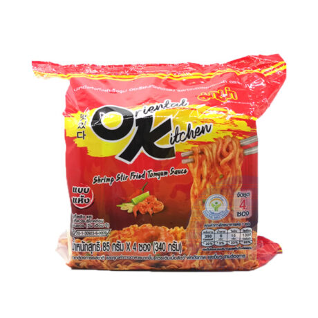 มาม่า ออเรียนทัล รสกุ้งผัดซอสต้มยำ ขนาด 85 กรัม แพ็ค 4 ซอง