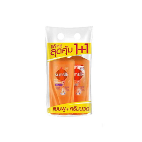 ซันซิล แชมพู+นวด 350มล.  ส้ม