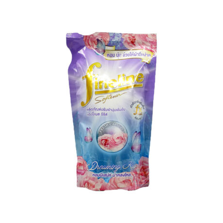 ไฟน์ไลน์ น้ำยาปรับผ้านุ่ม สูตรแฮบปี้เนส 450 มล. สีฟ้า