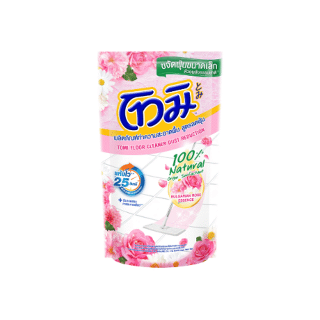 โทมิ น้ำยาทำความสะอาดพื้น สูตรเนเชอรัล 550 มล. ถุง ชมพู