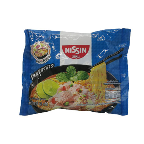 นิสชิน รสหมูมะนาว ขนาด 60 กรัม แพ็ค 10 ซอง