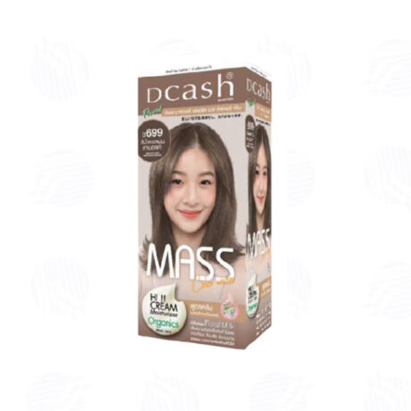 Dcash B699 น้ำตาลหม่นเทามอคค่า สีย้อมผม 50/60 ml.
