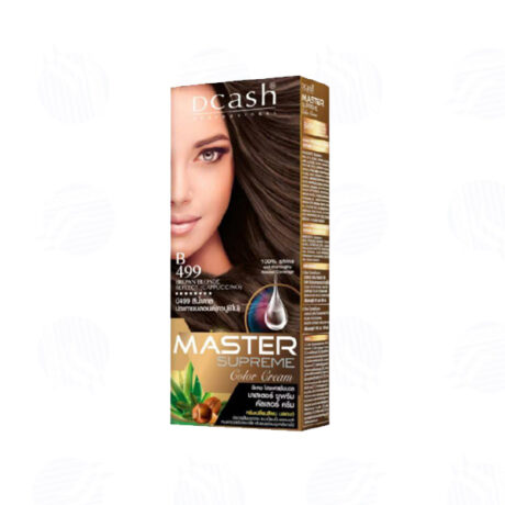 Dcash B499 ครีมย้อมผม สีประกายบลอนด์ (คาปูชิโน่) 90/100 ml.
