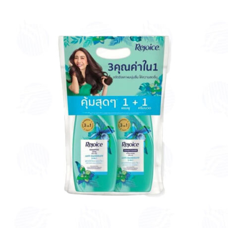 รีจอยส์ 3in1 แอนตี้แดนดรัฟ แชมพู+ครีมนวด 370 มล.