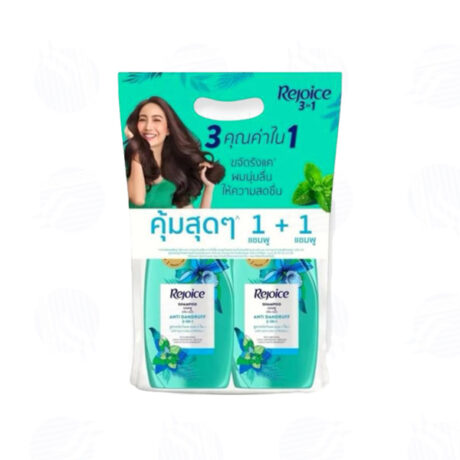 รีจอยส์ 3in1 แอนตี้แดนดรัฟ แชมพู+แชมพู 370 มล.