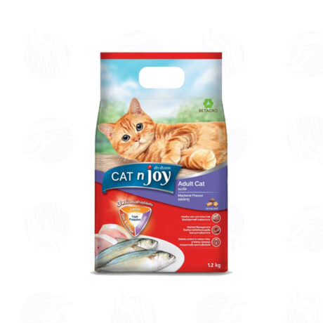 อาหารแมวโต CAT nJoy รสปลาทู 1.2 กิโลกรัม