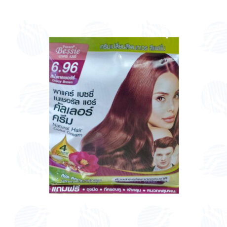 พาแคร์เบซซี่ เนเชอรัล แฮร์ คัลเลอร์ ครีม 6.96 สีน้ำตาลเชอรี่ 30/30 มล.