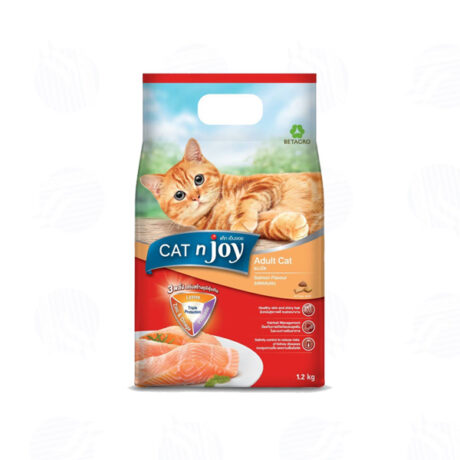 อาหารแมวโต CAT nJoy รสแซลมอน 1.2 กิโลกรัม