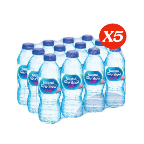 เพียวไลฟ์ น้ำดื่ม 330 มล. แพ็ค 12 โปร 5 แพ็ค