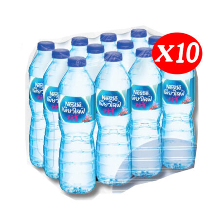 เพียวไลฟ์ น้ำดื่ม 600 มล. แพ็ค 12 โปร 10 แพ็ค